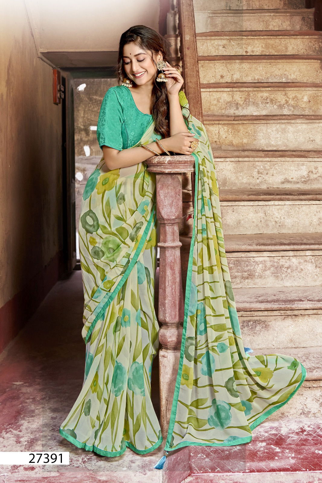 Konark By Vallabhi Printed Georgette Daily Wear Sarees Wholesale Price In Surat